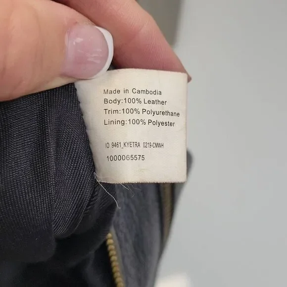 The Sak Kyetra Hobo Bag Black Leather Embroidery Harness Boho Western Biker Goth - Picture 8 of 10